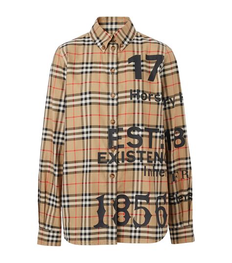 burberry printed shirt